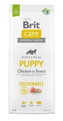 Brit Care Sustainable Puppy Chicken&Insect koiran ruoka 12 kg hinta ja tiedot | Koiran kuivaruoka | hobbyhall.fi