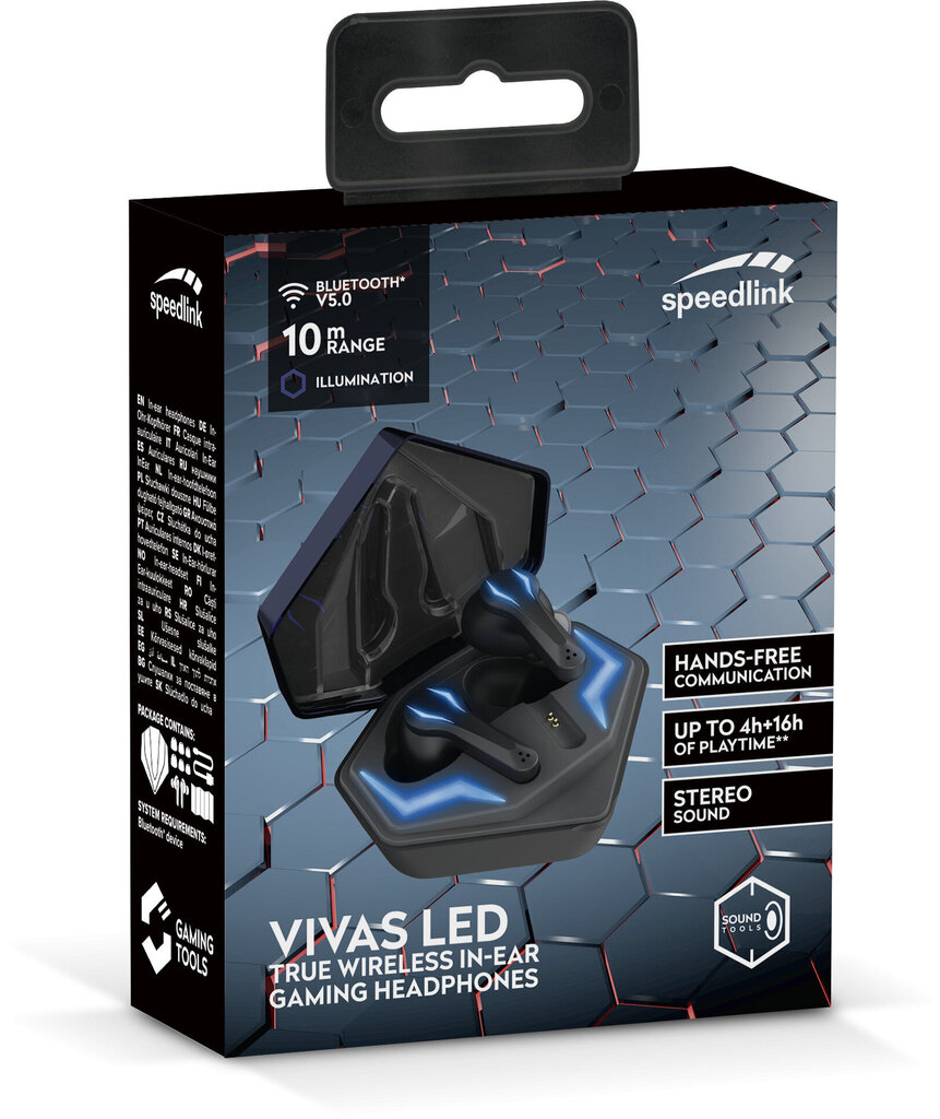 Speedlink langattomat kuulokkeet Vivas (SL-860200-BK) hinta ja tiedot | Kuulokkeet | hobbyhall.fi