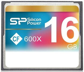 Silicon Power -muistikortti CF 16GB 600x hinta ja tiedot | Muistitikut | hobbyhall.fi
