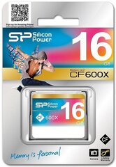 Silicon Power -muistikortti CF 16GB 600x hinta ja tiedot | Muistitikut | hobbyhall.fi