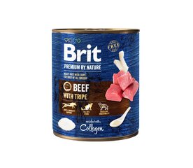 Brit Premium By Nature naudanlihasäilykkeet ja munankeltuaiset, 400g hinta ja tiedot | Brit Premium By Nature Lemmikit | hobbyhall.fi