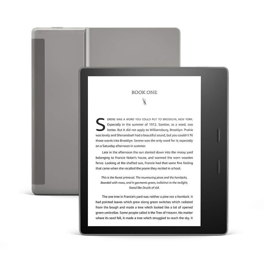 Amazon Kindle Oasis Gen 10 (2019) 8GB WiFi, harmaa hinta ja tiedot | E-kirjojen lukulaitteet | hobbyhall.fi