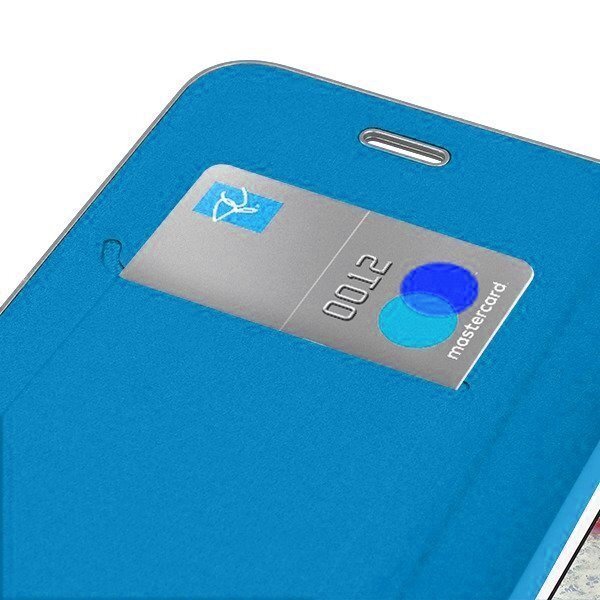 Mocco Carbon Leather Book Case For Samsung A205 Galaxy A20 / A305 Galaxy A30 Blue hinta ja tiedot | Puhelimen kuoret ja kotelot | hobbyhall.fi