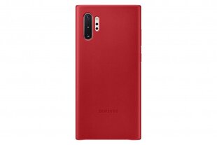 Samsung Galaxy Note 10+ Leather Cover Red hinta ja tiedot | Puhelimen kuoret ja kotelot | hobbyhall.fi
