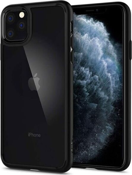 SPIGEN ULTRA HYBRID IPHONE 11 PRO MAX MATTE BLACK hinta ja tiedot | Puhelimen kuoret ja kotelot | hobbyhall.fi