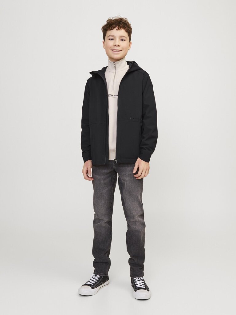 Jack & Jones lasten softshell-takki 12253503*01, musta hinta ja tiedot | Poikien takit | hobbyhall.fi