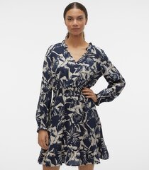 Vero Moda naisten mekko 10303758*01, laivastonsininen/beige hinta ja tiedot | Mekot | hobbyhall.fi