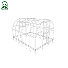 Kasvihuone KLASIKA 6 m2 (3x2 m) polykarbonaattipinnoitteella hinta ja tiedot | Kasvihuoneet | hobbyhall.fi