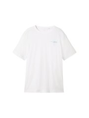 Tom Tailor Miesten T-paita 1040821*20000, valkoinen hinta ja tiedot | Miesten T-paidat | hobbyhall.fi