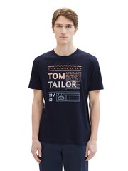 Tom Tailor Miesten T-paita 1040897*10668, laivastonsininen hinta ja tiedot | Miesten T-paidat | hobbyhall.fi