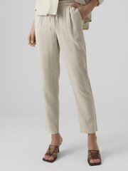 Vero Moda naisten housut 10279691*03, vaaleanbeige hinta ja tiedot | Naisten vapaa-ajan housut | hobbyhall.fi