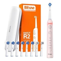 Bitvae Sonic-hammasharja kärkisarjalla ja matkalaukku Bitvae R2 (vaaleanpunainen) hinta ja tiedot | Sähköhammasharjat | hobbyhall.fi