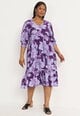 Cellbes Sofie -naisten mekko, violetti-kukallinen
