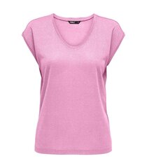 Only naisten t-paita 15136069*09, harmaa pinkki/bonb 5715512353630 hinta ja tiedot | Naisten T-paidat | hobbyhall.fi