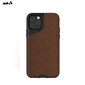 Mous Air-Shock Extreme Protection Back Cover Case for iPhone 11 Pro Max with real Leather Brown palaute