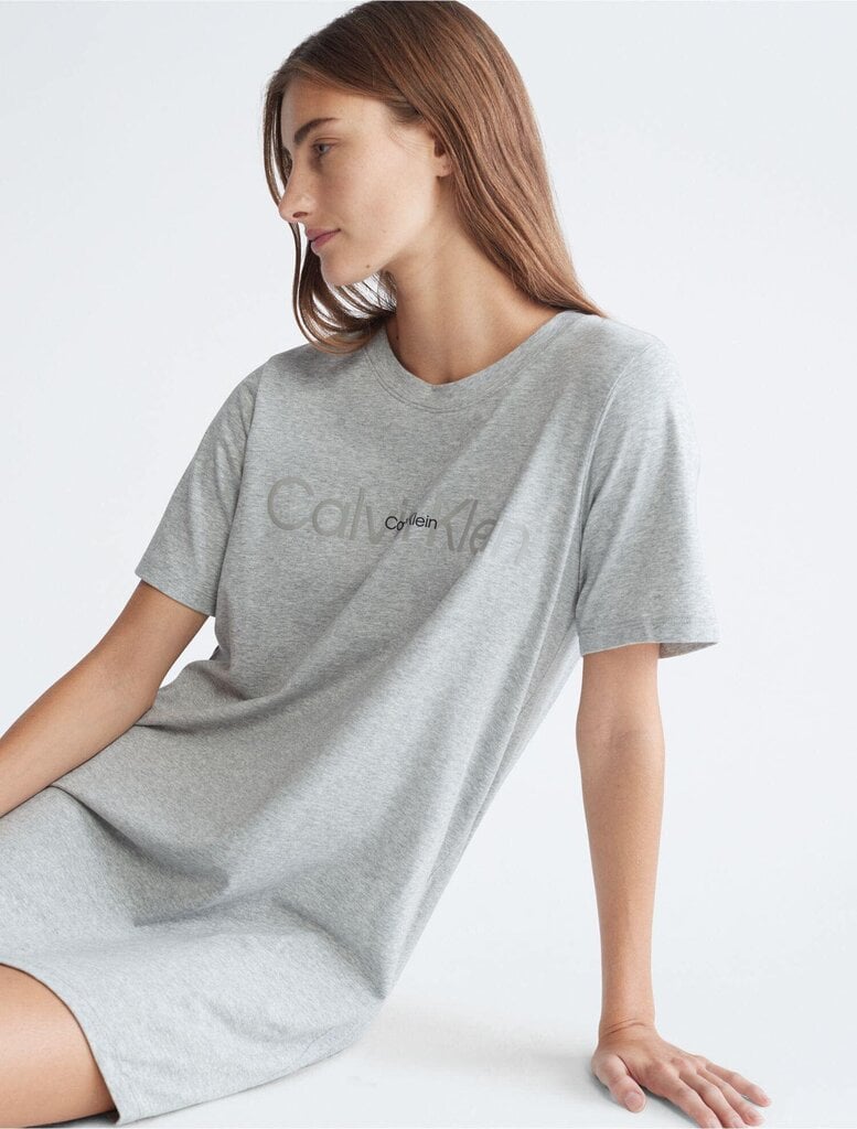 Calvin Klein Naisten yöpaita, QS6896E-P7A, harmaa hinta ja tiedot | Yöasut ja pyjamat | hobbyhall.fi