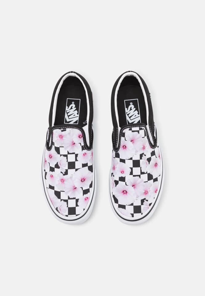 Vans Hibiscus Check Classic Slip-On naisten vapaa-ajan kengät VN0A5JLXBM81 hinta ja tiedot | Naisten urheilu- ja vapaa-ajan kengät | hobbyhall.fi