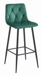 2 tuolin setti Leobert Nado, vihreä/musta hinta ja tiedot | Ruokapöydän tuolit | hobbyhall.fi