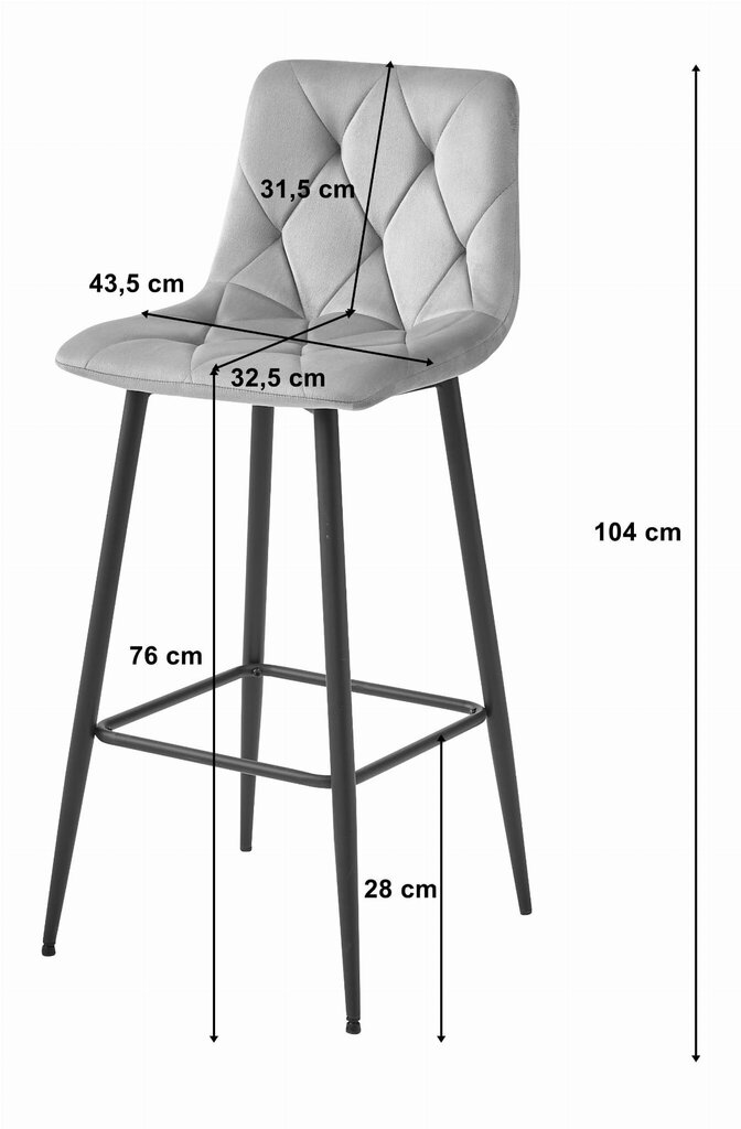 3 tuolin setti Leobert Nado, sininen/musta hinta ja tiedot | Ruokapöydän tuolit | hobbyhall.fi