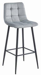 4 tuolin setti Leobert Arceto, harmaa/musta hinta ja tiedot | Ruokapöydän tuolit | hobbyhall.fi