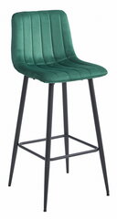 4 tuolin setti Leobert Pozza, vihreä/musta hinta ja tiedot | Ruokapöydän tuolit | hobbyhall.fi