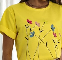 Naisten T-paita 202345 03, keltainen 202345*03-XL hinta ja tiedot | Naisten T-paidat | hobbyhall.fi