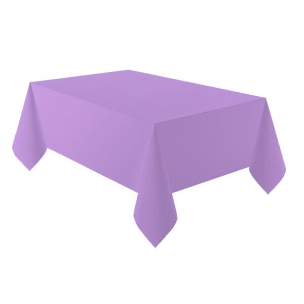 Muovinen pöytäliina 137x274 cm violetti hinta ja tiedot | Tarjoiluastiat ja aterimet juhliin | hobbyhall.fi