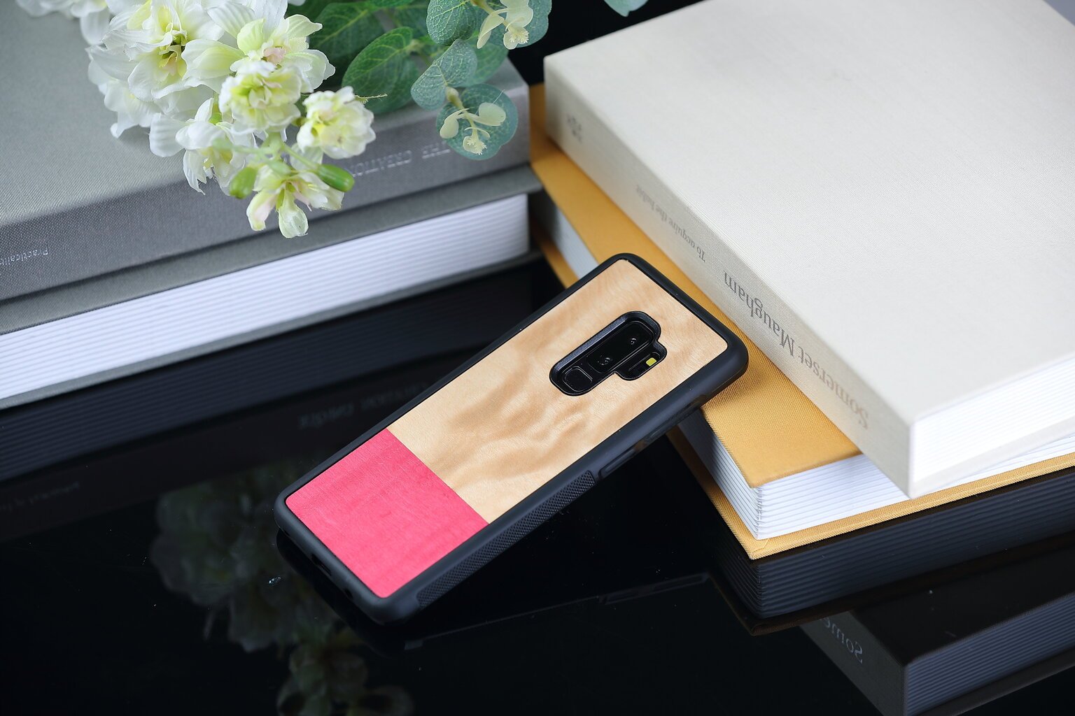 Samsung Galaxy S9 Plus suojakuori Man&Wood, Miss match, musta hinta ja tiedot | Puhelimen kuoret ja kotelot | hobbyhall.fi