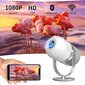 Projektori Zenwire Mini LED 360 Overhead Android 9 WiFi H6, valkoinen hinta ja tiedot | Projektorit | hobbyhall.fi