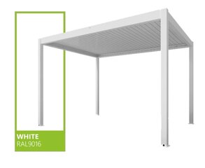 Katos Sky Pergola 3x4m (valkoinen) hinta ja tiedot | Puutarhapaviljongit | hobbyhall.fi