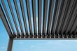 Markiisi Sky Pergola 3x3m (harmaa, moottoroitu katto, LED-valo) hinta ja tiedot | Puutarhapaviljongit | hobbyhall.fi