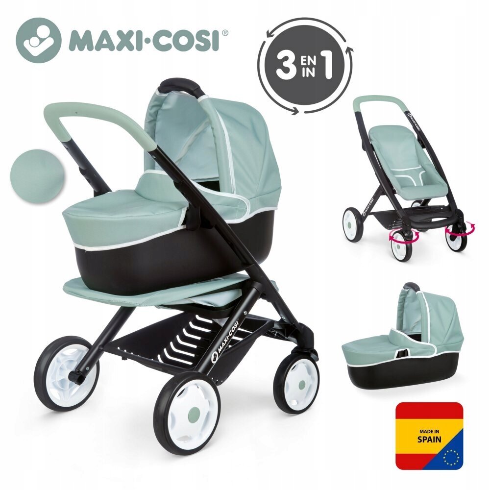 Nukkerattaat 3-in-1 setti Smoby Maxi-Cosi Quinny hinta ja tiedot | Tyttöjen lelut | hobbyhall.fi