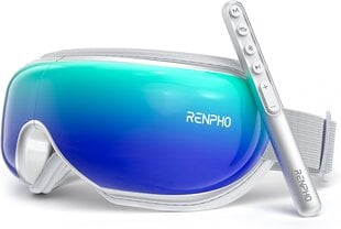 RENPHO-silmähierontalaite kaukosäätimellä, Bluetooth-musiikki, sininen/harmaa hinta ja tiedot | Hierontalaitteet | hobbyhall.fi