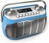 Retro FM/FM-radio Audible Fidelity, 3W, sininen hinta ja tiedot | Radiot | hobbyhall.fi