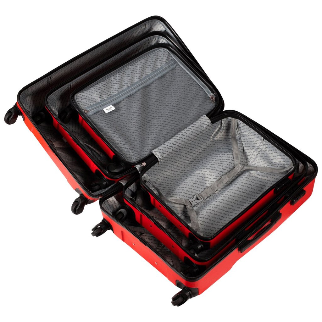 Suuri matkalaukku Wings PLOVER 0125 punainen hinta ja tiedot | Matkalaukut ja -kassit | hobbyhall.fi