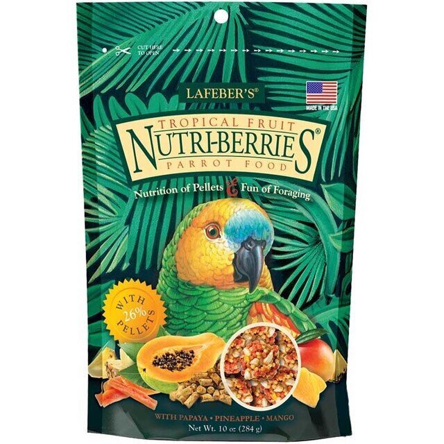 Ruoka papukaijoille Lafeber's Nutri-Berries Tropical Fruit, 284 g hinta ja tiedot | Lintujen ruokinta | hobbyhall.fi