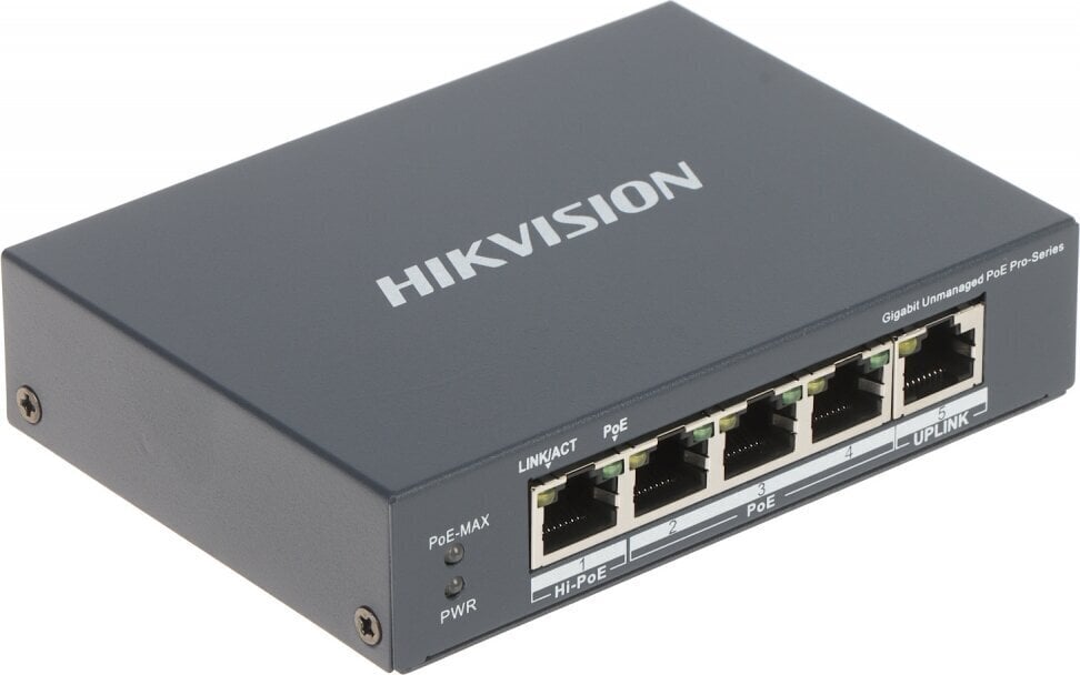 Hikvision DS-3E0505HP-E hinta ja tiedot | Verkkokytkimet | hobbyhall.fi