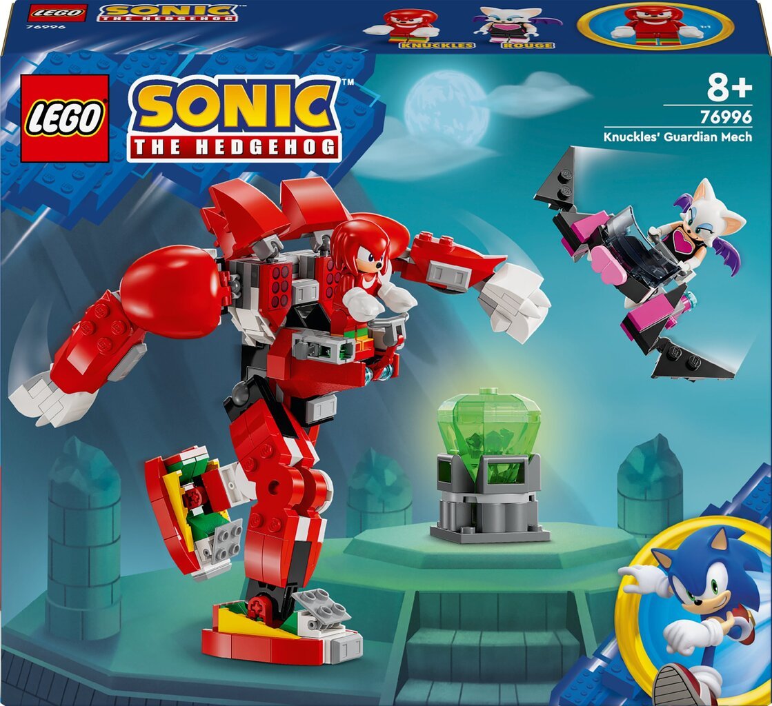 76996 Lego® Sonic Knucklesin vartijarobotti hinta ja tiedot | LEGOT ja rakennuslelut | hobbyhall.fi