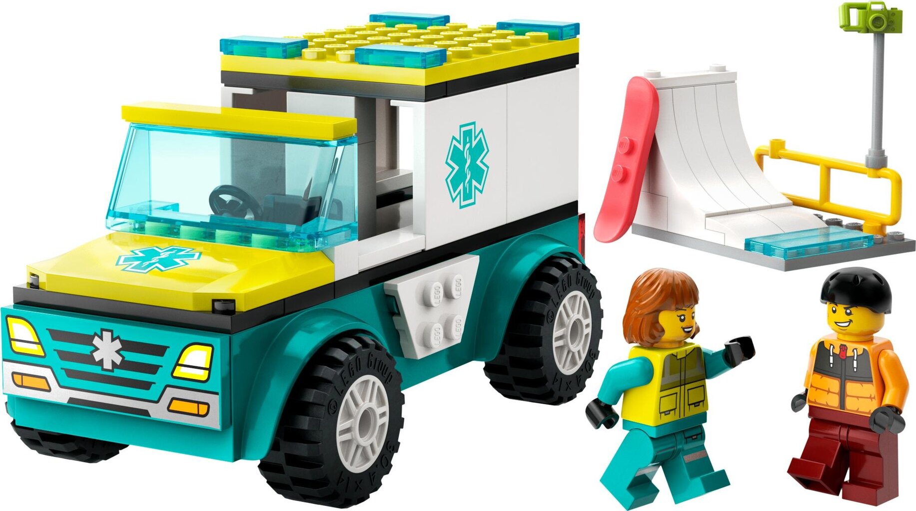 60403 LEGO® City Ambulanssi ja lumilautailija hinta ja tiedot | LEGOT ja rakennuslelut | hobbyhall.fi