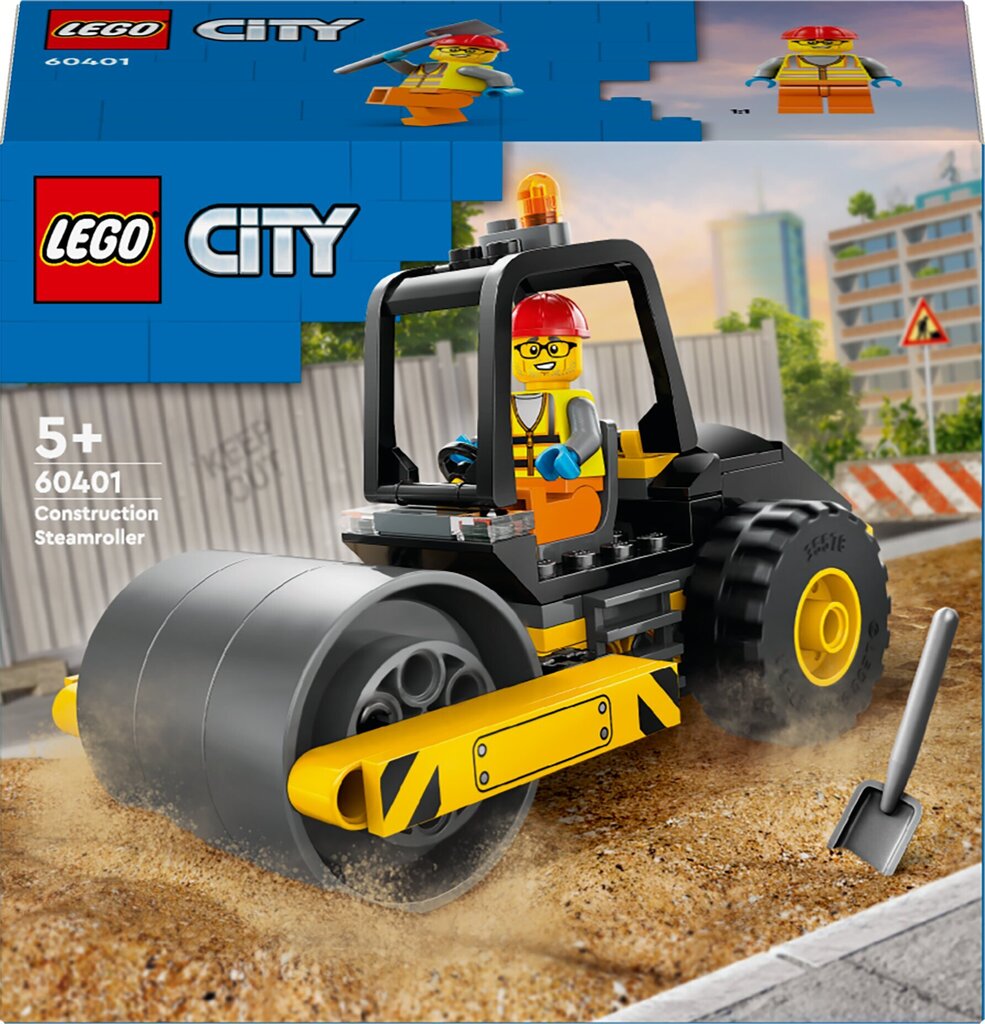 60401 LEGO® City Rakennustyömaan tiejyrä hinta ja tiedot | LEGOT ja rakennuslelut | hobbyhall.fi