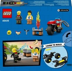 60410 LEGO® City Palokunnan pelastusmoottoripyörä hinta ja tiedot | LEGOT ja rakennuslelut | hobbyhall.fi