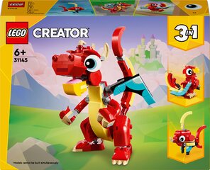 31145 LEGO® Creator Punainen lohikäärme hinta ja tiedot | LEGOT ja rakennuslelut | hobbyhall.fi