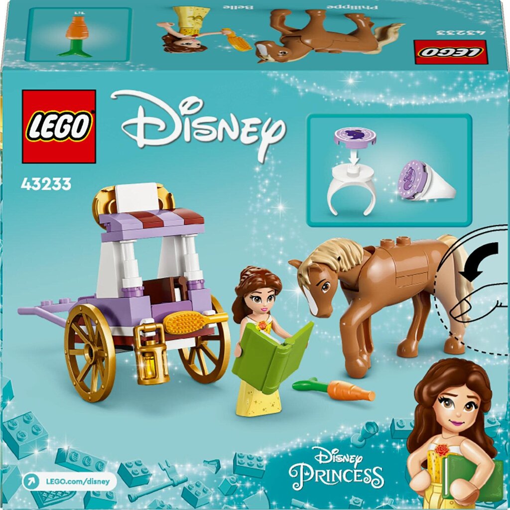 43233 LEGO® Disney Princess Bellen tarinoiden hevosvaunut hinta ja tiedot | LEGOT ja rakennuslelut | hobbyhall.fi