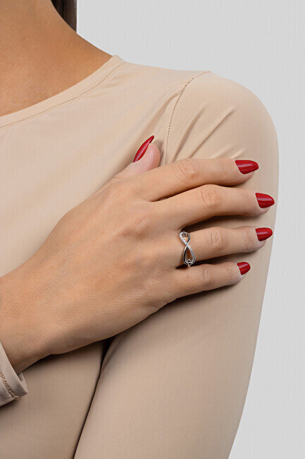 Brilio Silver Moderni hopea Infinity Ring hinta ja tiedot | Sormukset | hobbyhall.fi