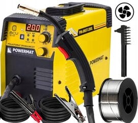 Puoliautomaattinen hitsauskone Powermat 20-200 A 230 V hinta ja tiedot | PowerMat Kodin remontointi | hobbyhall.fi