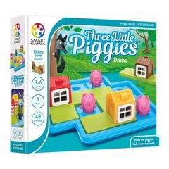 Žaidimas Smart Games Three Little Piggies Deluxe hinta ja tiedot | Lautapelit ja älypelit | hobbyhall.fi