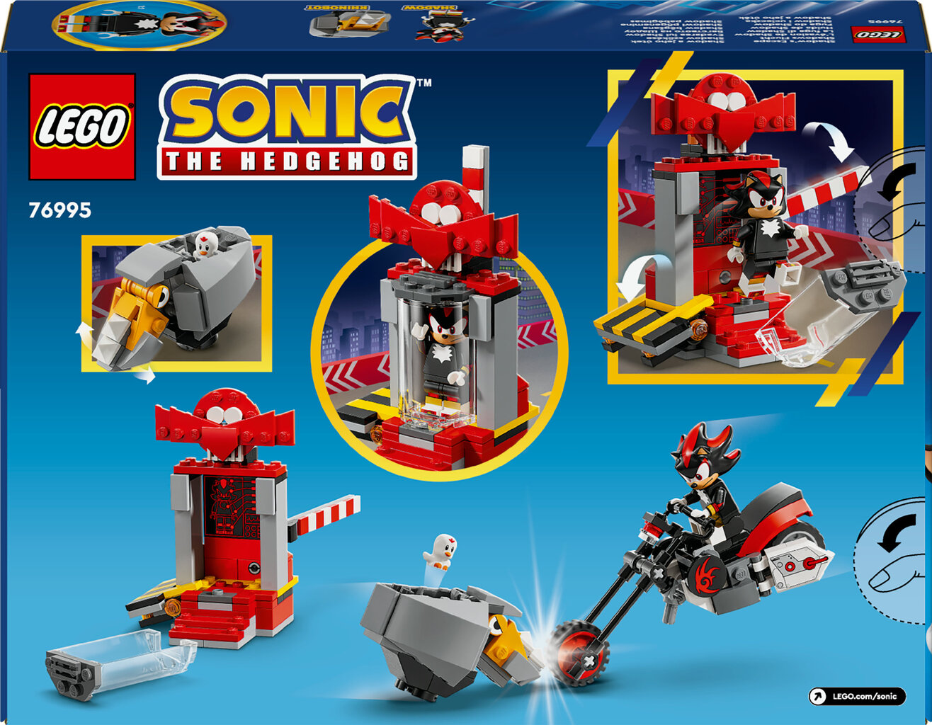 76995 LEGO® Sonic Shadow the Hedgehogin pako hinta ja tiedot | LEGOT ja rakennuslelut | hobbyhall.fi