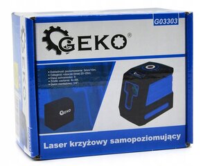 Ristiviivalaser Geko G03303 25m hinta ja tiedot | Käsityökalut | hobbyhall.fi