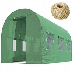 Puutarhakasvihuone Fluxar Home, 6 m², 300 x 200 cm, vihreä hinta ja tiedot | Kasvihuoneet | hobbyhall.fi