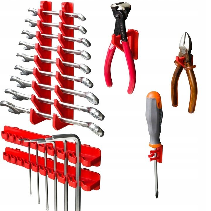 Työkaluseinä eri hyllyillä Fluxar 004 115x78 cm hinta ja tiedot | Työkalupakit ja muu työkalujen säilytys | hobbyhall.fi